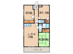 サンローゼ本城の物件間取画像